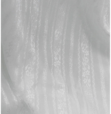 GVHUA - 16 Momme Handmade Striped Jacquard  Silk Satin Fabric - 110cm by the Yard