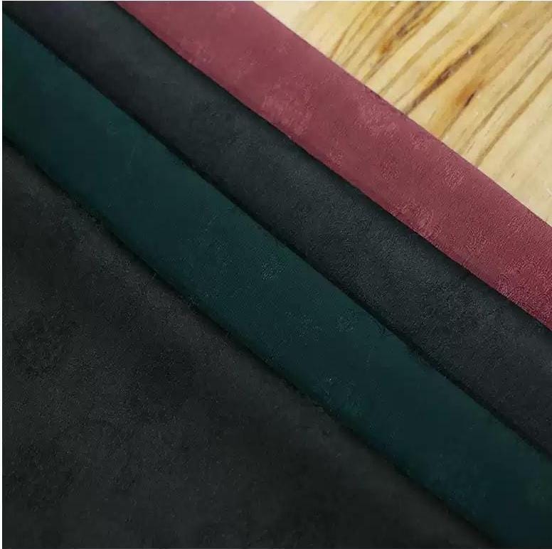 ZOZOUH - Handmade 28 Momme Jacquard Spun Mud Silk Fabric， 103cm By the Yard