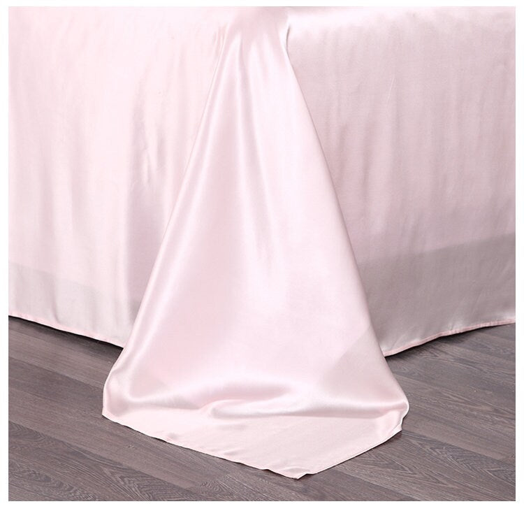 Charmeuse Silk Bedding Set/Still have Dream/100% 16mm 6A Silk/Queen Pillowcases/Flat Sheet/Duvet Cover,Anniversary Gift/Luxury GIFT FOR HER