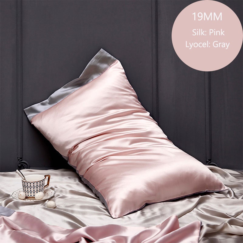 Silk Pillowcase, 19mm Silk + Lyocell Pillowcase,100% 6A Pure Silk Pillowcase. Full, Queen, King and Custom Sizes.