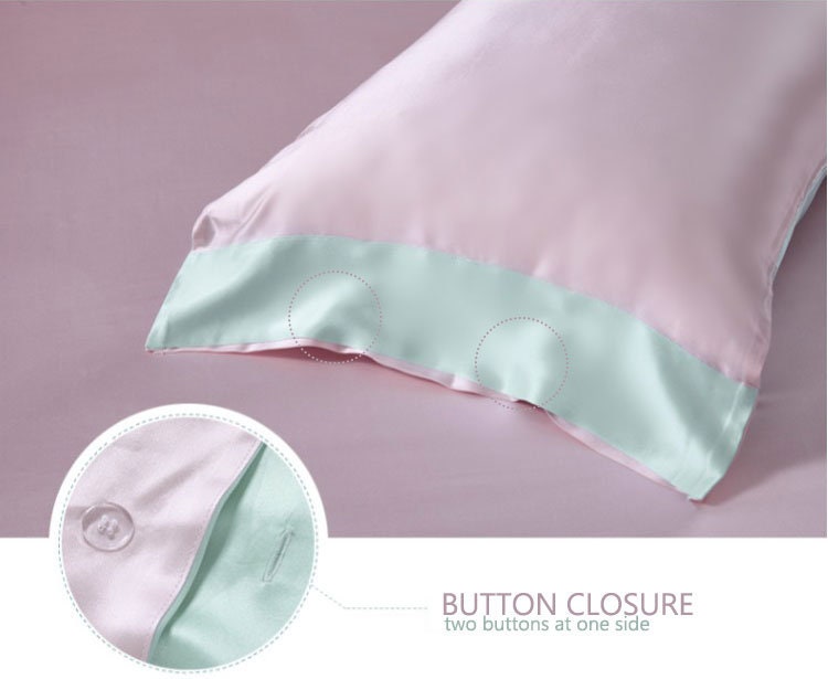 Silk Pillowcase, 19mm Silk + Lyocell Pillowcase,100% 6A Pure Silk Pillowcase. Full, Queen, King and Custom Sizes.