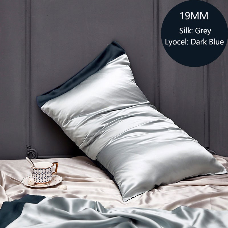 Silk Pillowcase, 19mm Silk + Lyocell Pillowcase,100% 6A Pure Silk Pillowcase. Full, Queen, King and Custom Sizes.