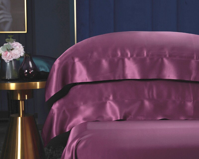 RESERVED ORDER - Purple Set 6 - 100% Pure 6A Silk, 25mm smooth, natural, sleep beauty Silk Bedding