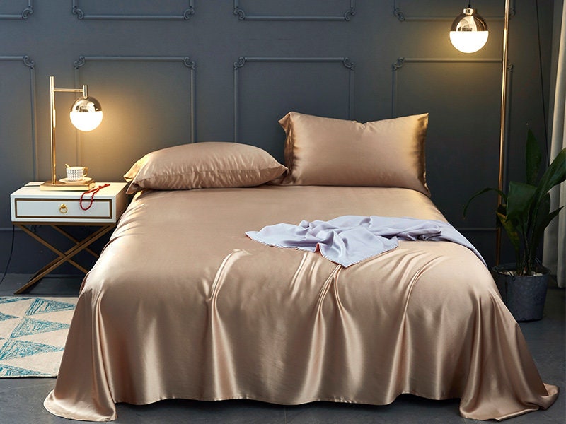 Silk sheet - 25 momme grade 6A 100% mulberry silk sheet, flat sheet, pure silk sheet