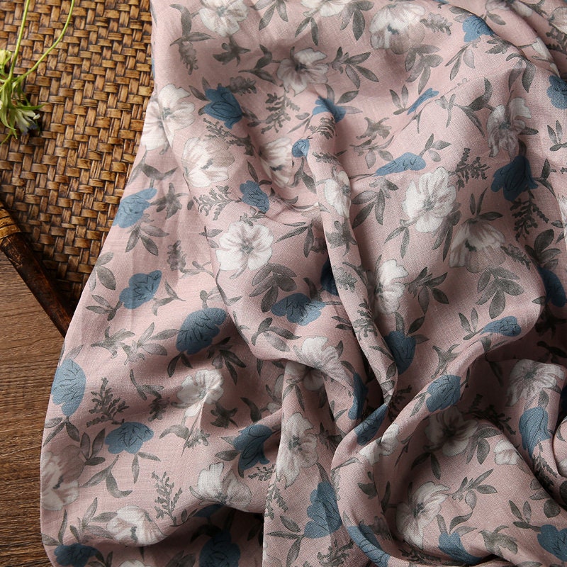 LUXU - Digital Printing 42 Thread Count Ramie Fabric - 140cm wide by the Yard