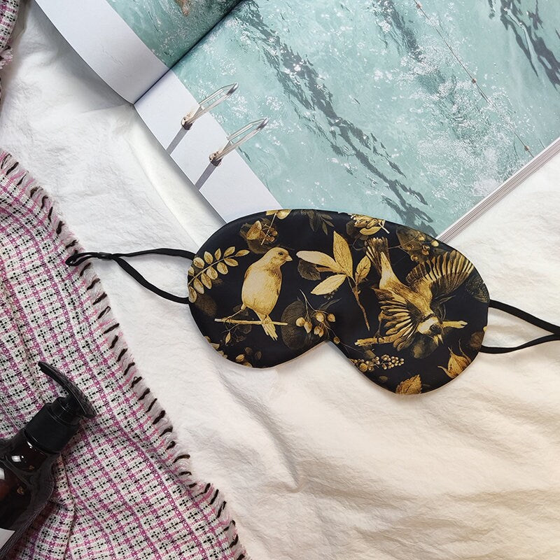 SKYLARK VINTAGE Style 100% Silk Eye Mask