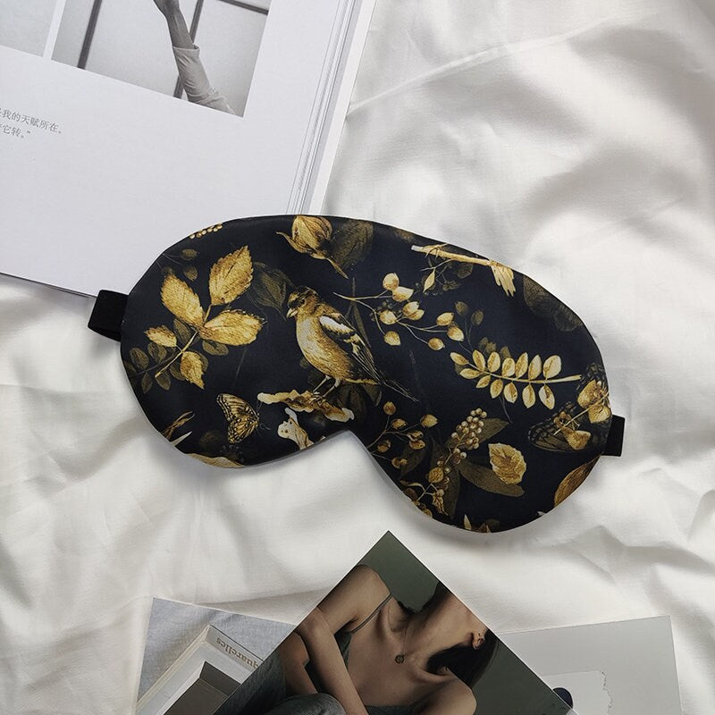 SKYLARK VINTAGE Style 100% Silk Eye Mask