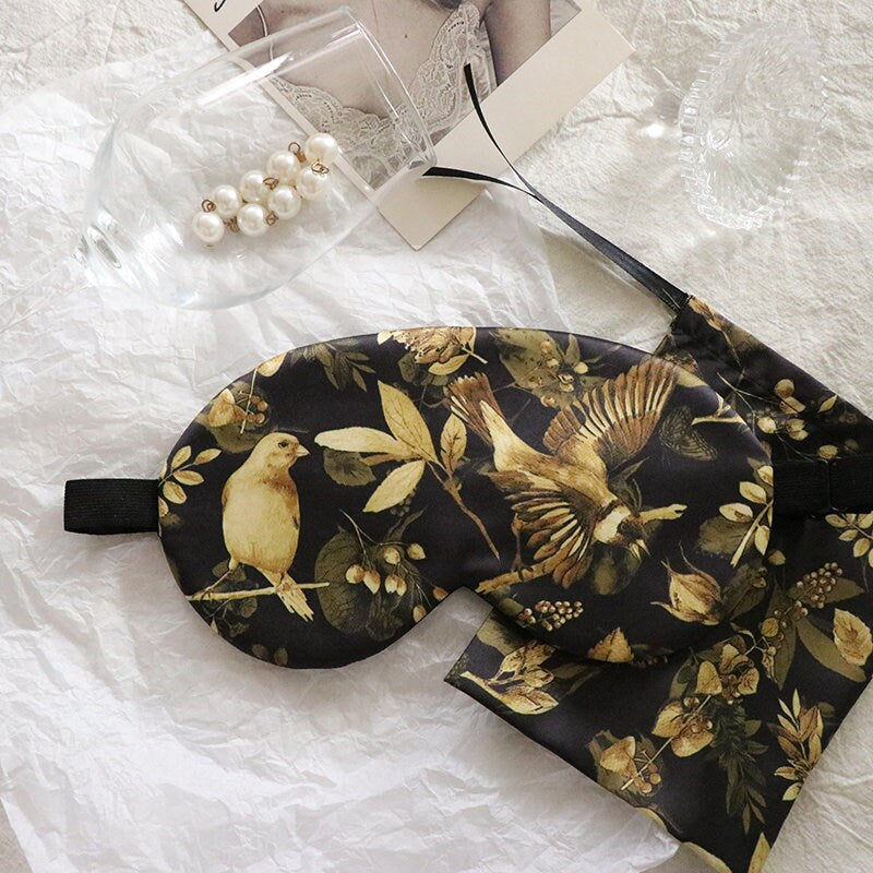 SKYLARK VINTAGE Style 100% Silk Eye Mask