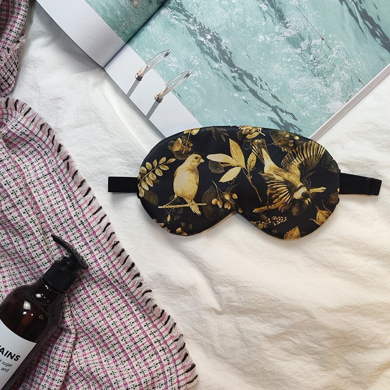 SKYLARK VINTAGE Style 100% Silk Eye Mask