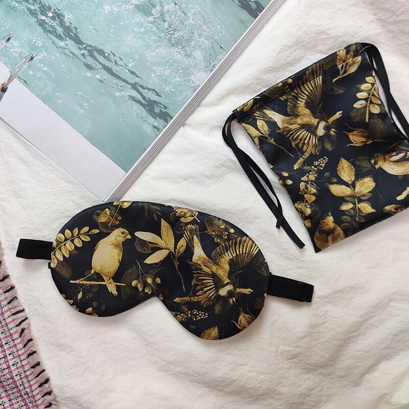 SKYLARK VINTAGE Style 100% Silk Eye Mask