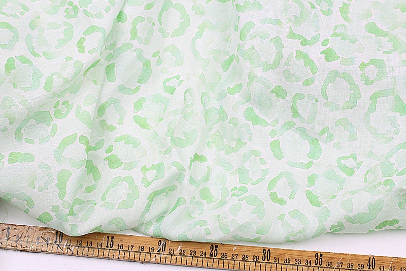 LVBAOWEN - Flowers Print Ramie Fabric - 140cm wide by the Yard