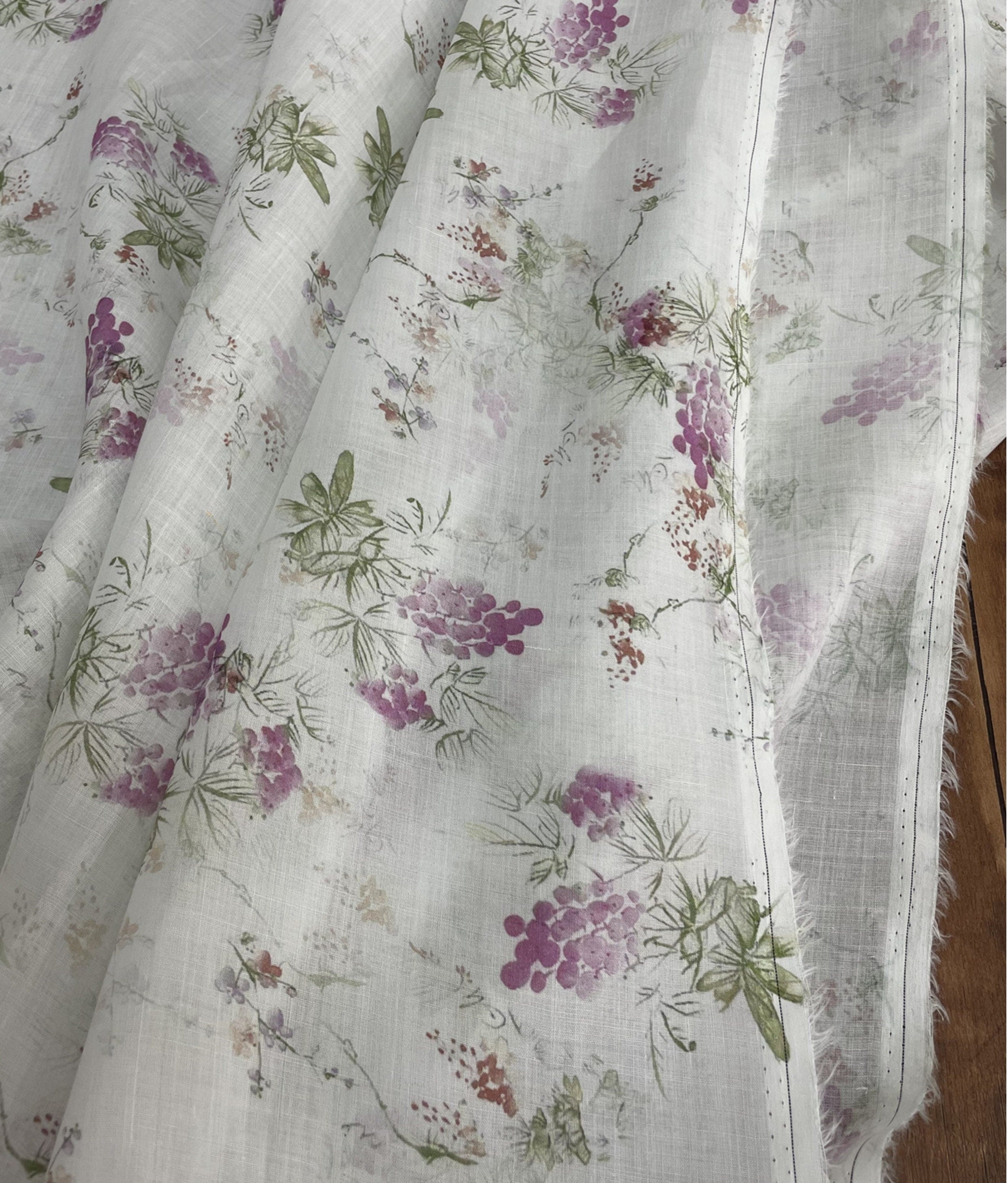 BANRUO - Digital Printing 42 Thread Count Ramie Fabric - 140cm wide by the Yard