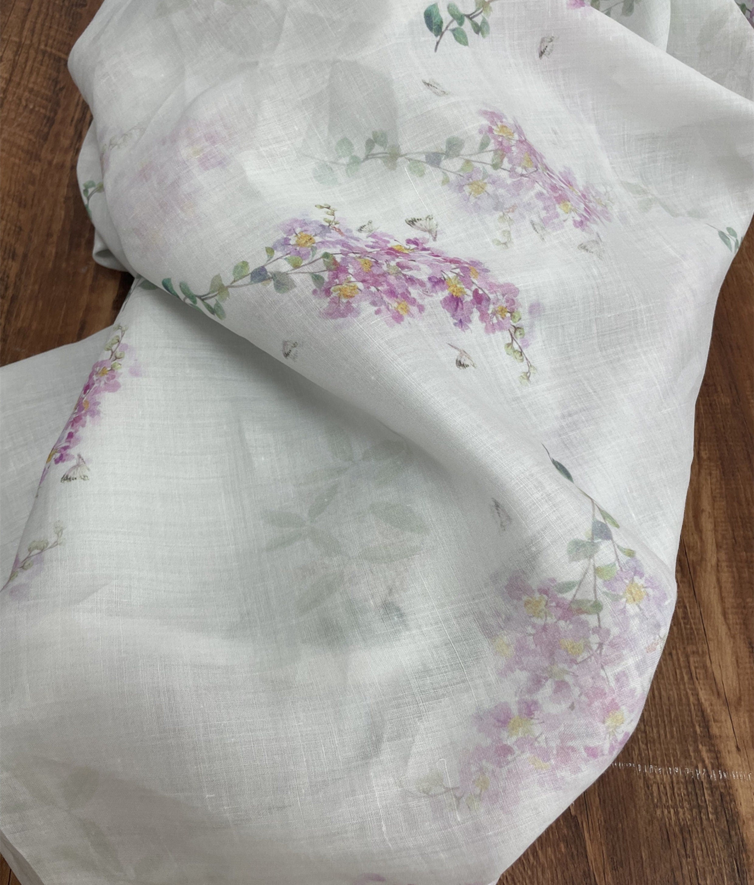 QIAOYI - Digital Printing 42 Thread Count Ramie Fabric - 140cm wide by the Yard
