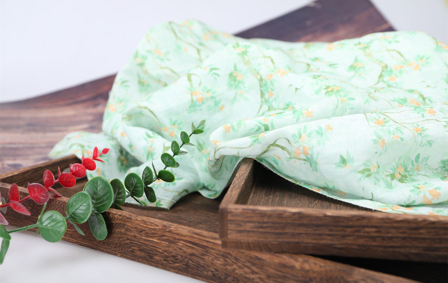 FANXI - Digital Printing 42 Thread Count Ramie Fabric - 140cm wide by the Yard