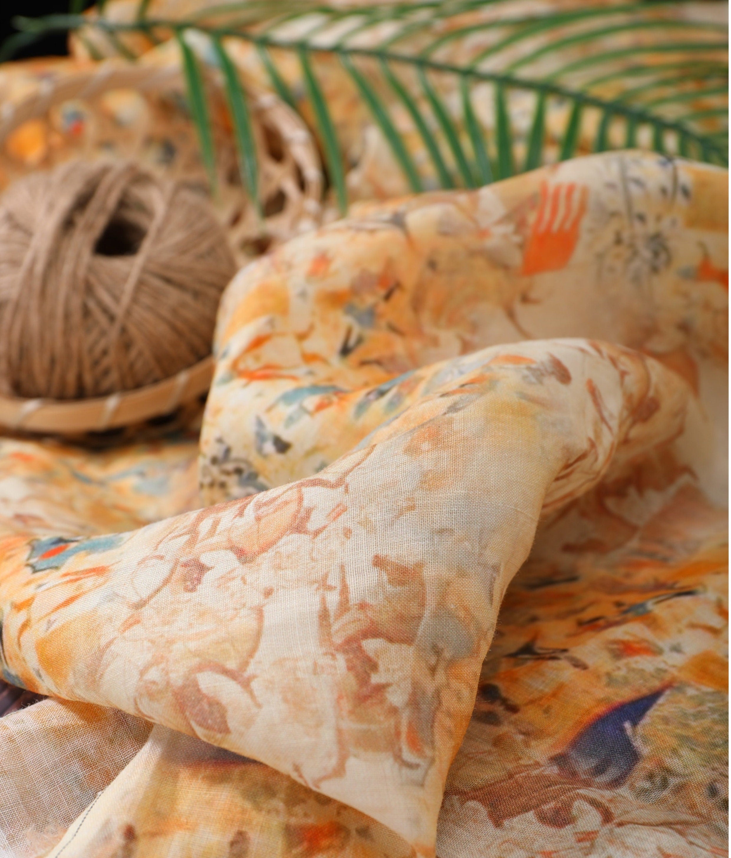 XUELIU - Digital Printing 42 Thread Count Ramie Fabric - 140cm wide by the Yard