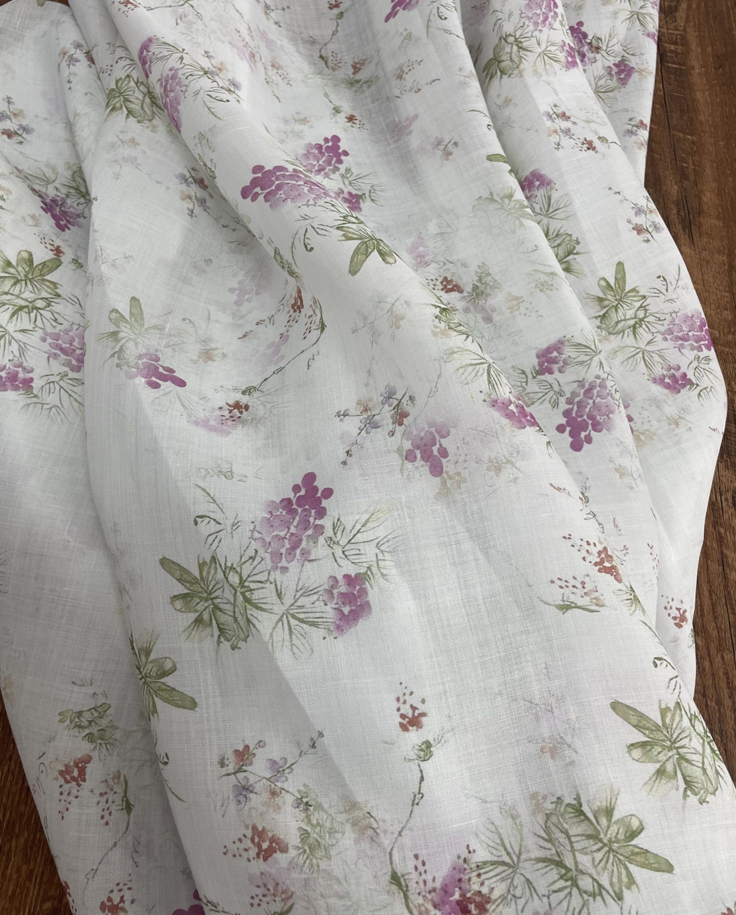 BANRUO - Digital Printing 42 Thread Count Ramie Fabric - 140cm wide by the Yard