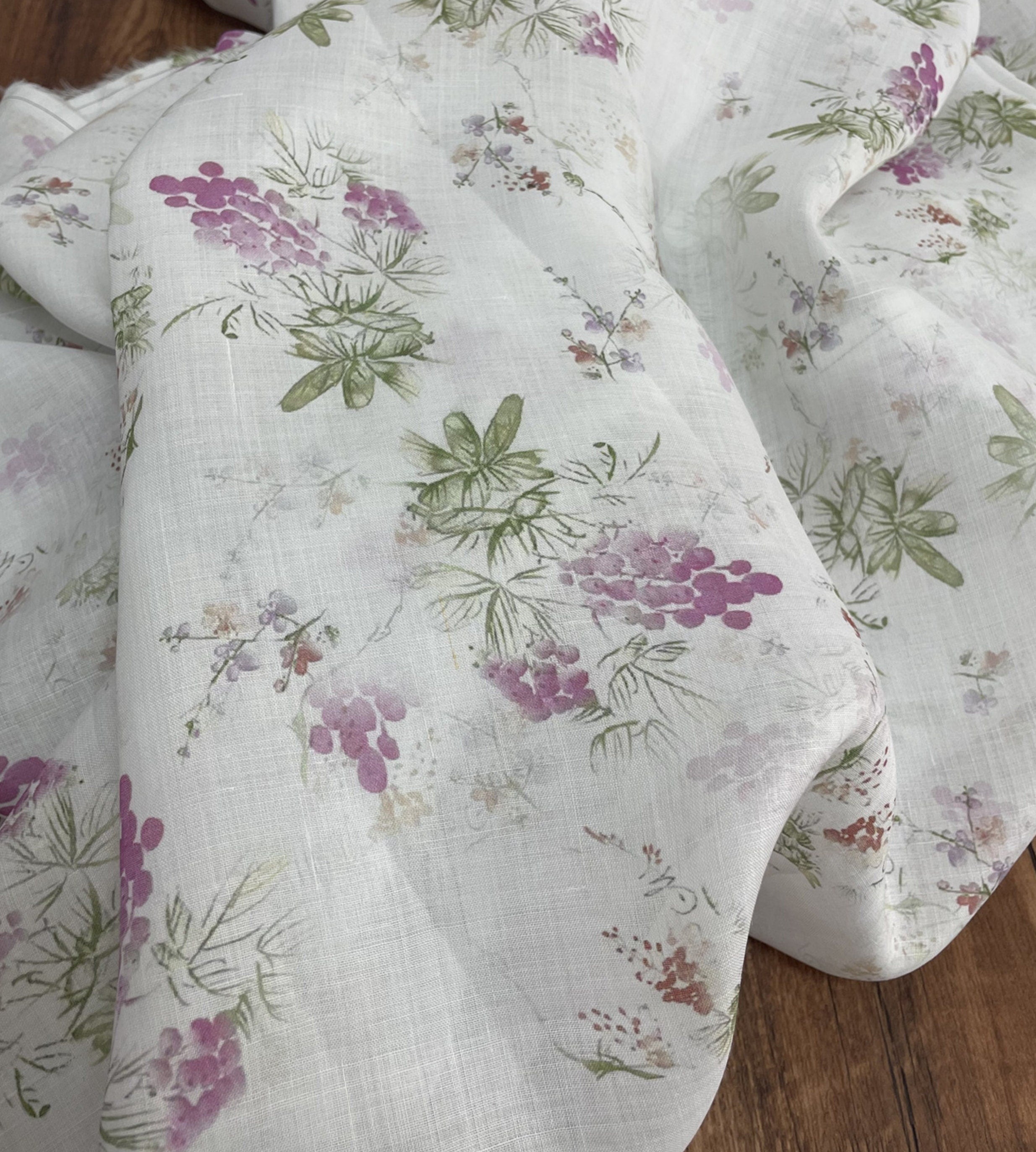 BANRUO - Digital Printing 42 Thread Count Ramie Fabric - 140cm wide by the Yard