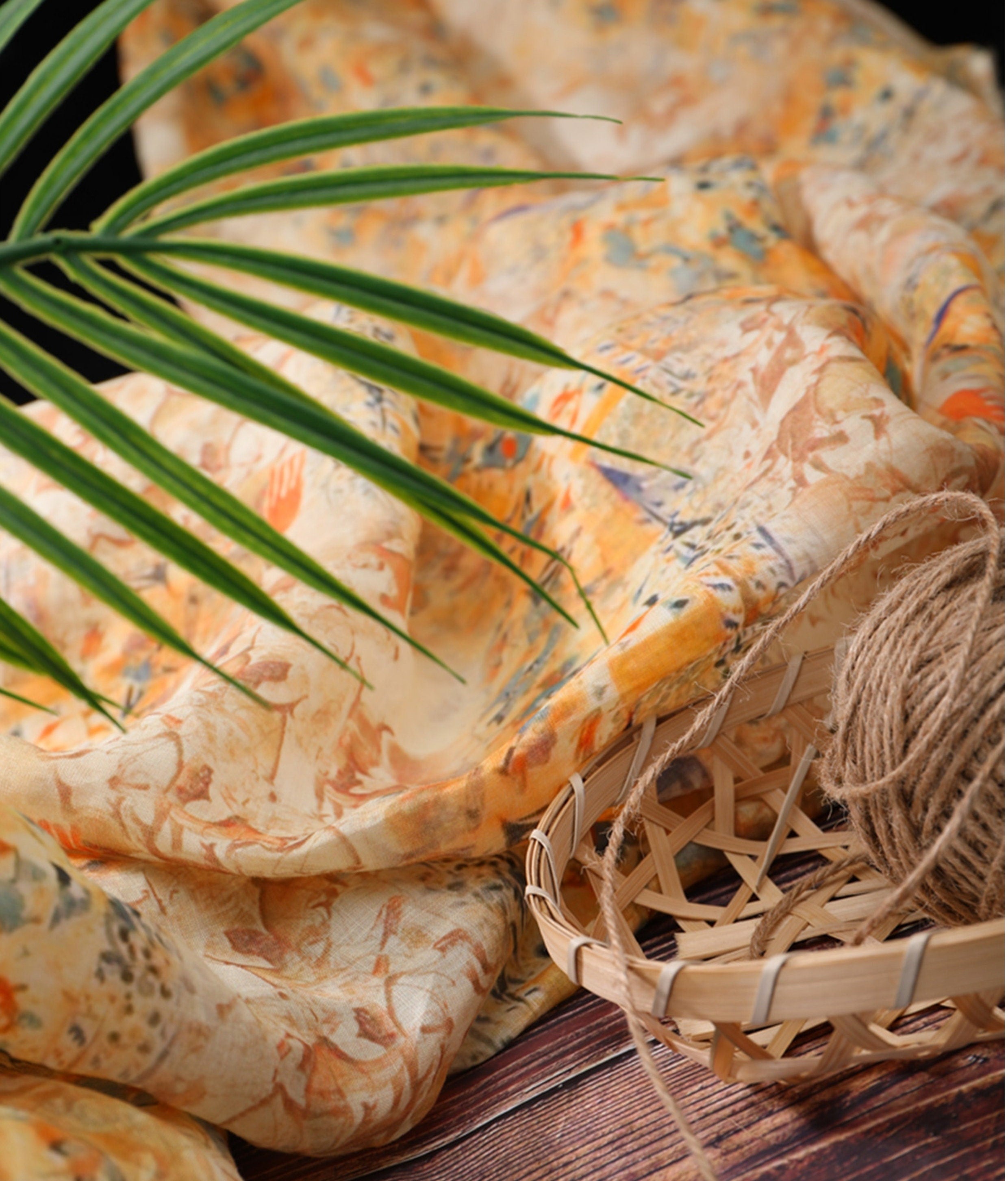 XUELIU - Digital Printing 42 Thread Count Ramie Fabric - 140cm wide by the Yard