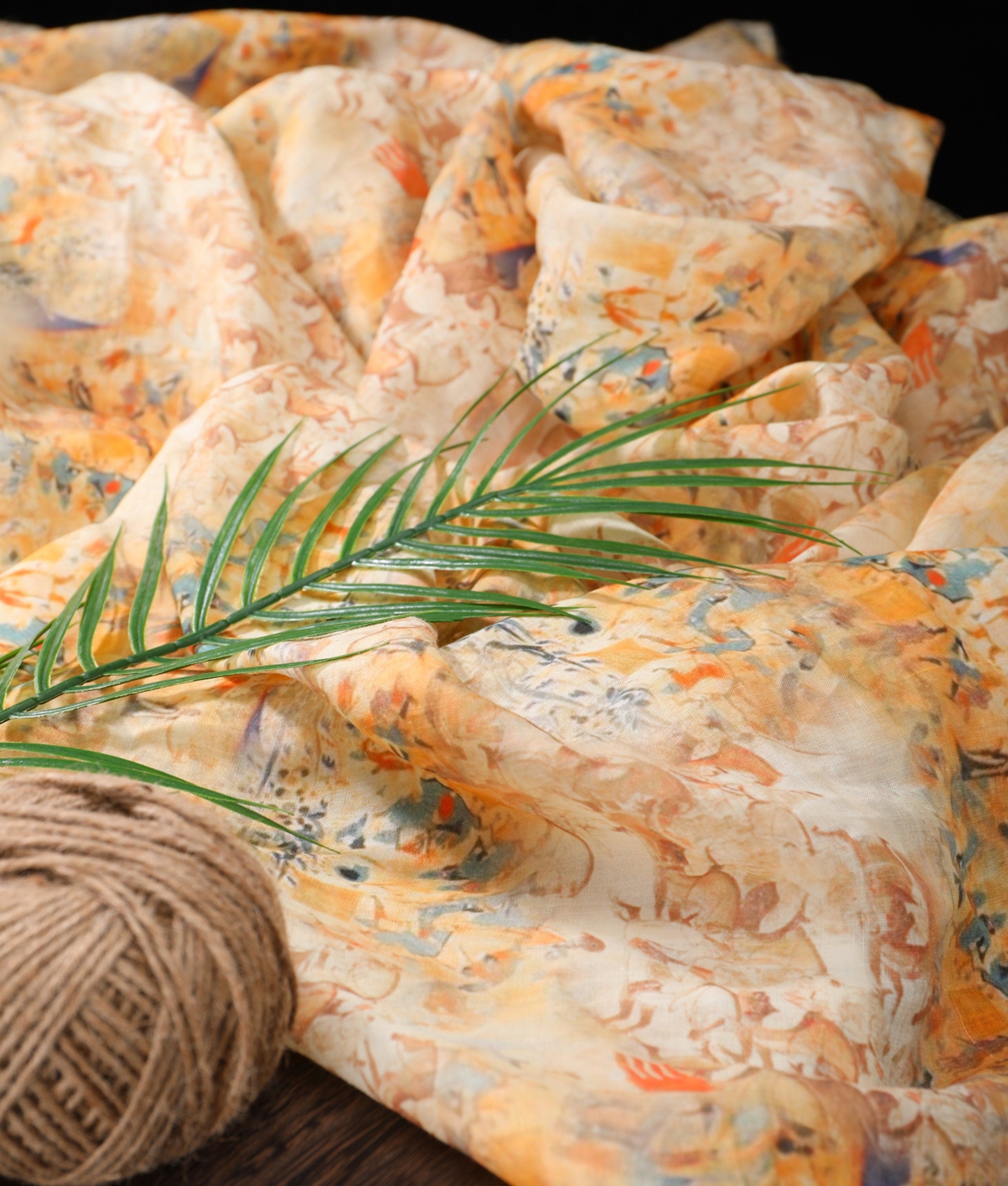 XUELIU - Digital Printing 42 Thread Count Ramie Fabric - 140cm wide by the Yard