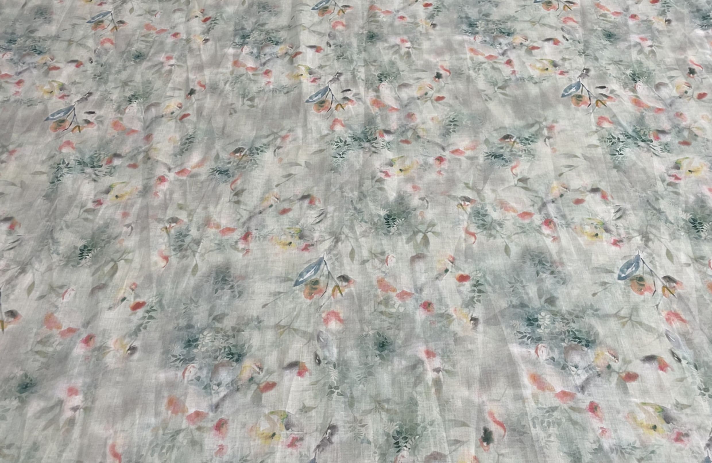 QINGZHI - Digital Printing 42 Thread Count Ramie Fabric - 140cm wide by the Yard