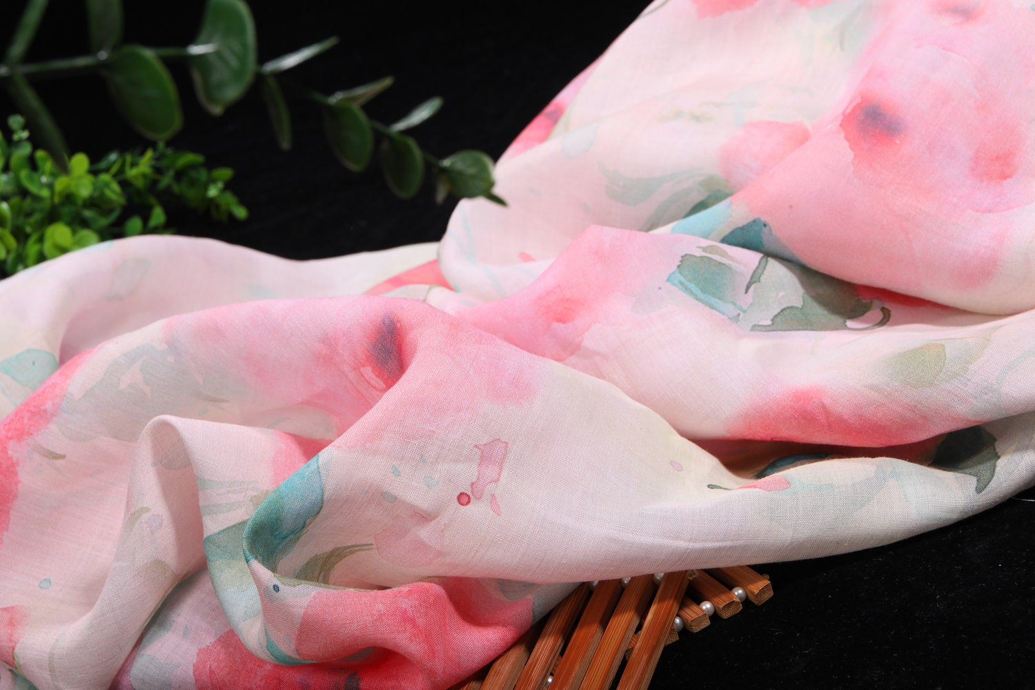 CAISHI - Digital Printing 42 Thread Count Ramie Fabric - 140cm wide by the Yard