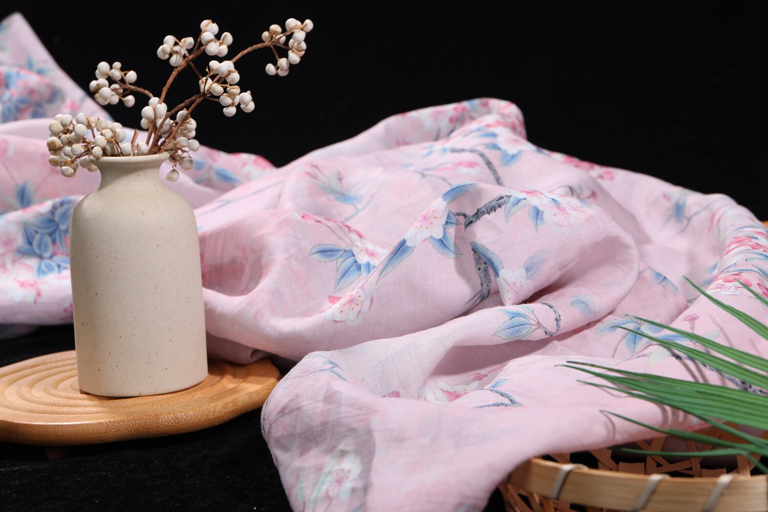 ZHENGJUAN - Digital Printing 42 Thread Count Ramie Fabric - 140cm wide by the Yard