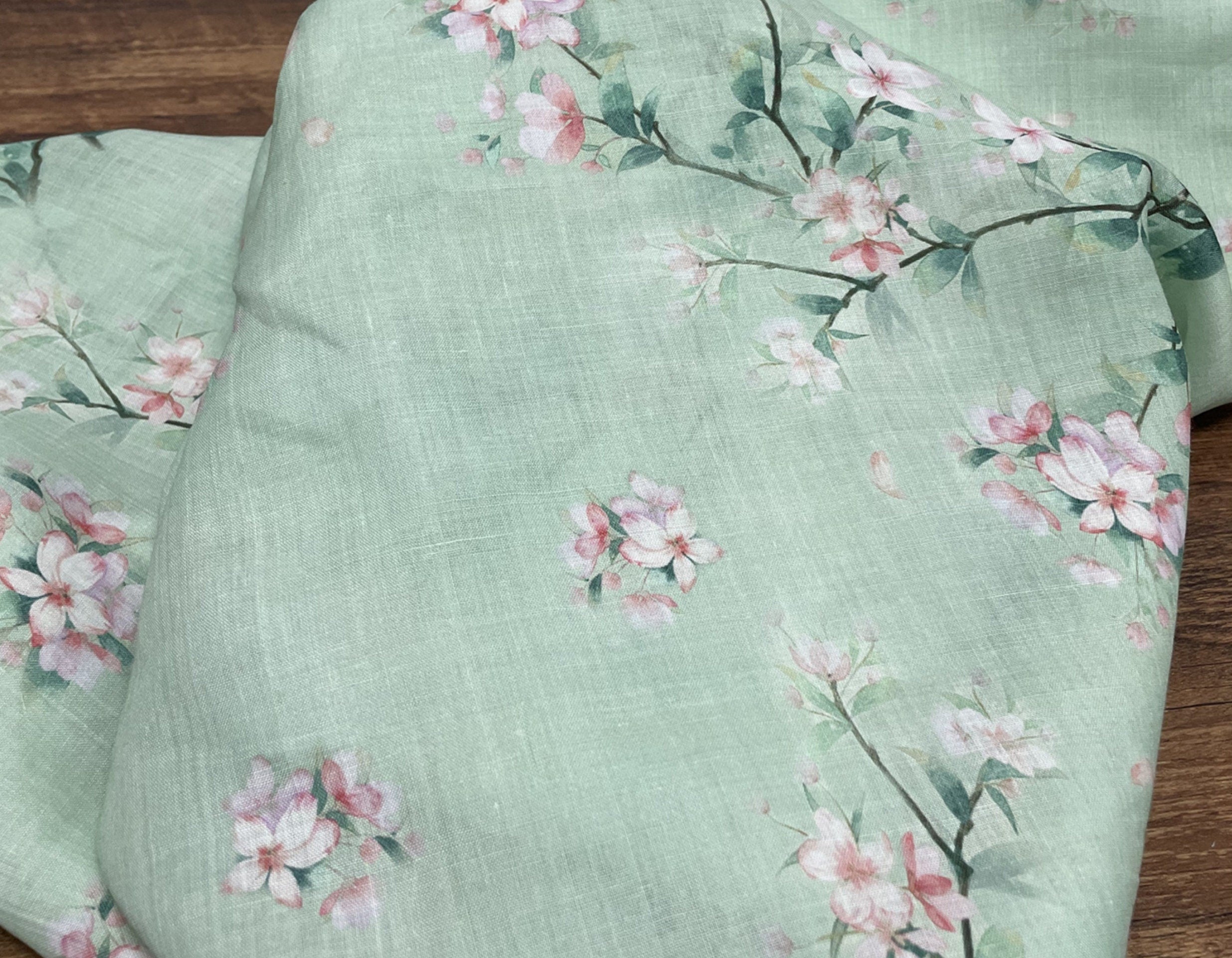 LVJIYU - Digital Printing 42 Thread Count Ramie Fabric - 140cm wide by the Yard