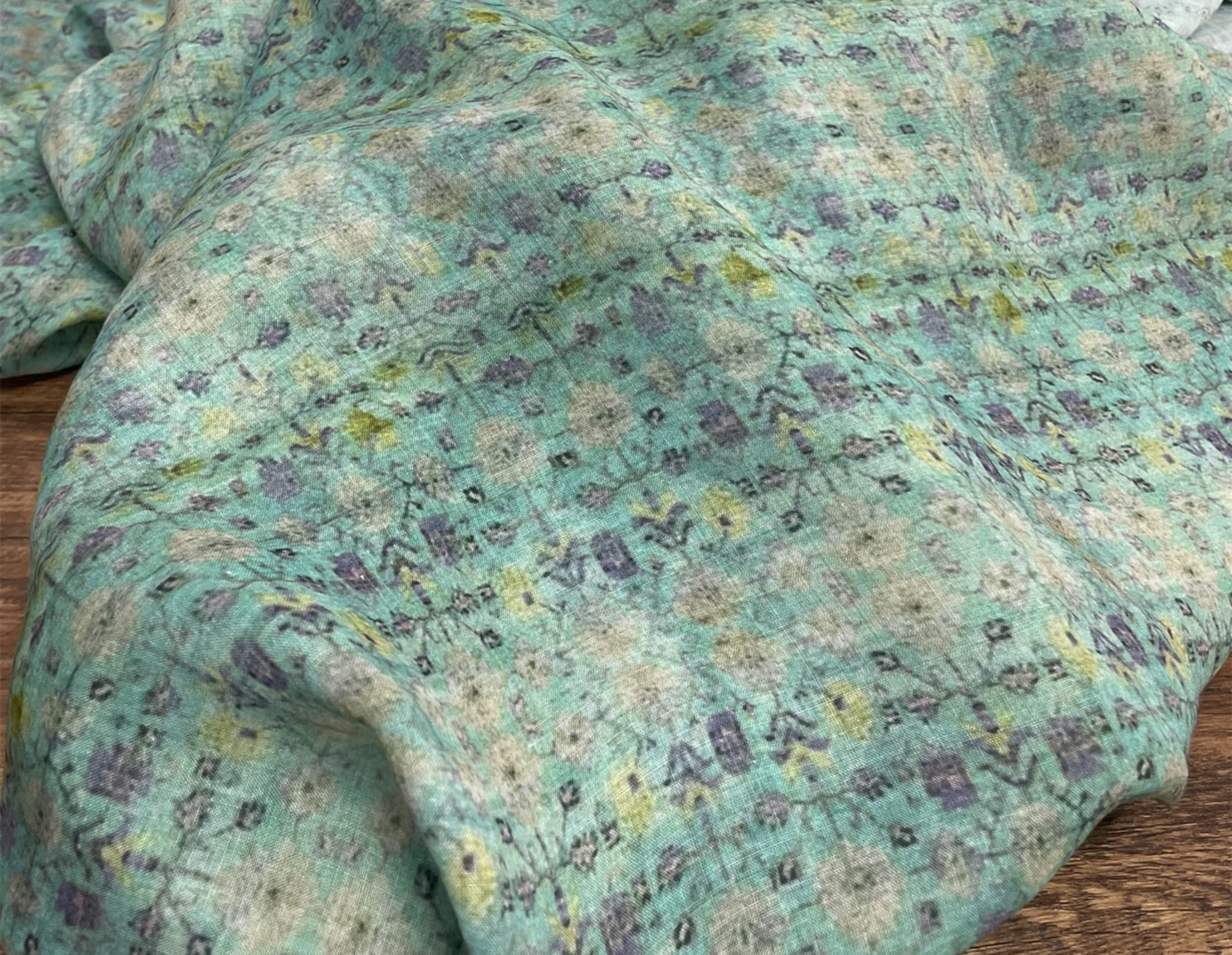 MOCHA - Digital Printing 42 Thread Count Ramie Fabric - 140cm wide by the Yard