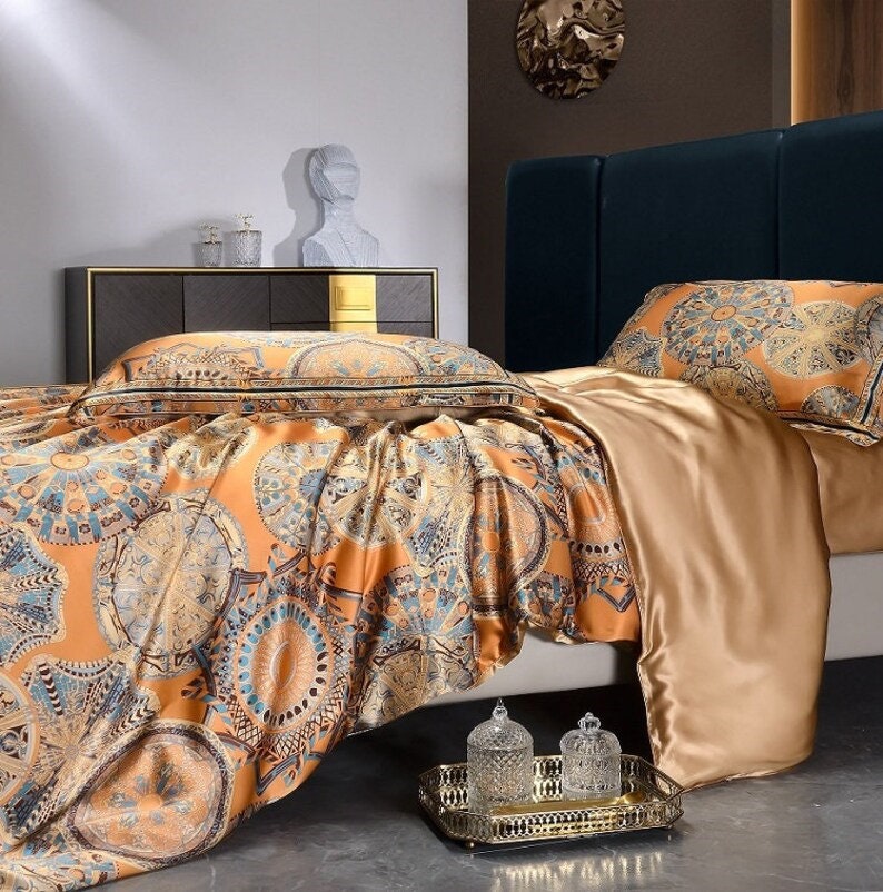 LADY LUCK  - 16 Momme 100% Silk Bedding 4pcs Suite