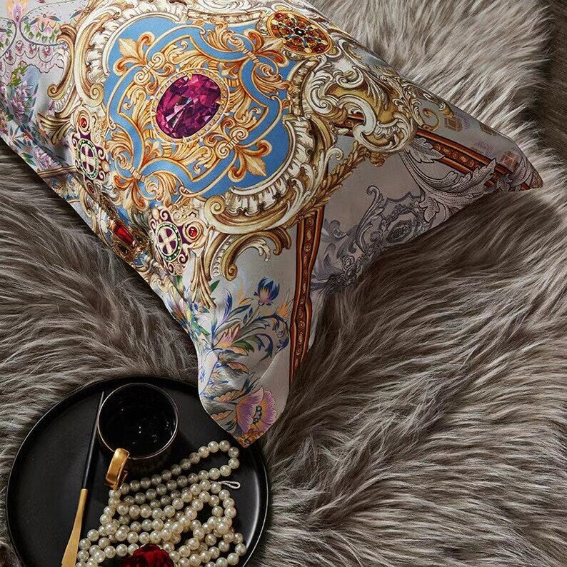 DIAMONDS - 16 Momme 100% Silk Bedding 4pcs Suite