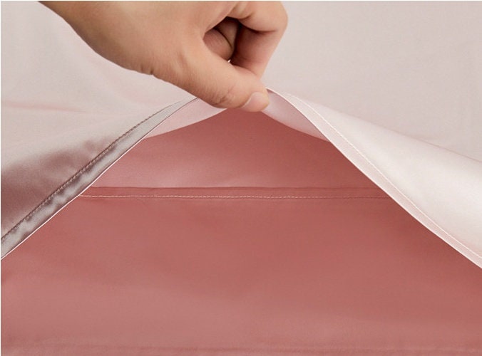 PILLOW CASE 100% silk OXFORD with 1" flange - body pillow genuine silk pillowcase Anti-wrinkle Queen King Standard sizes body cover