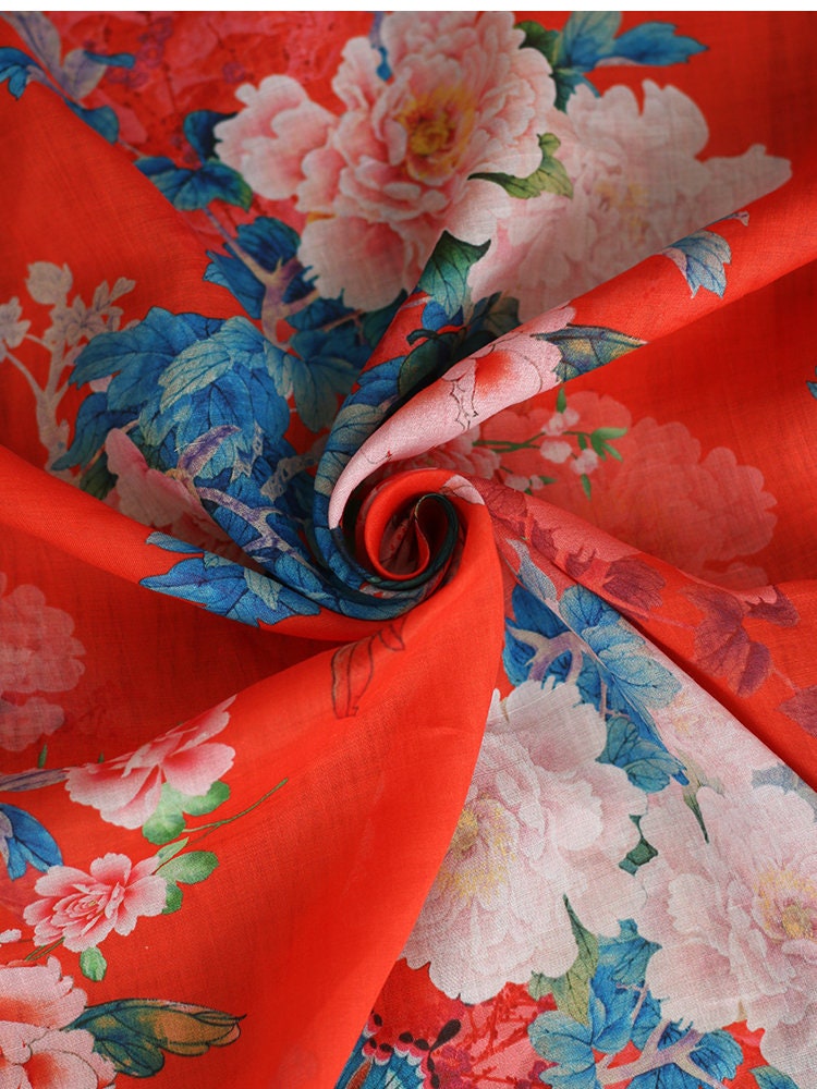 MUDN - Digital Printing 42 Thread Count Ramie Fabric - 135cm wide by the Yard