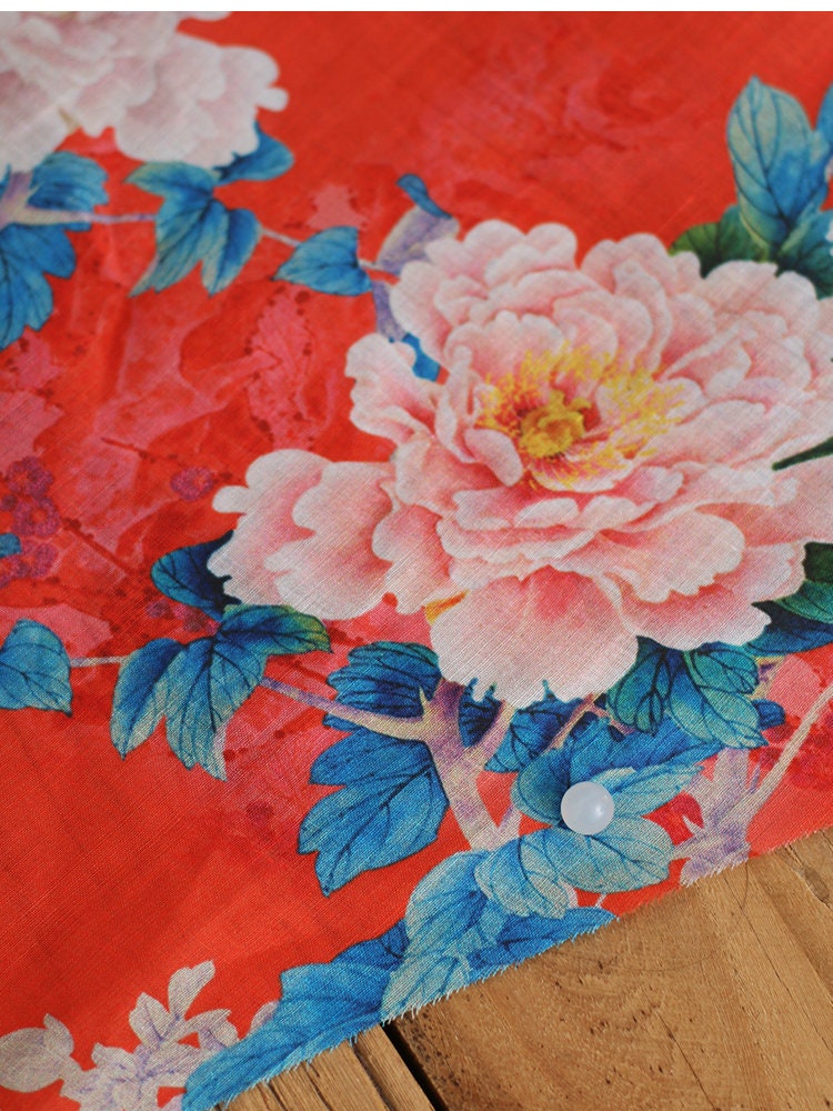 MUDN - Digital Printing 42 Thread Count Ramie Fabric - 135cm wide by the Yard