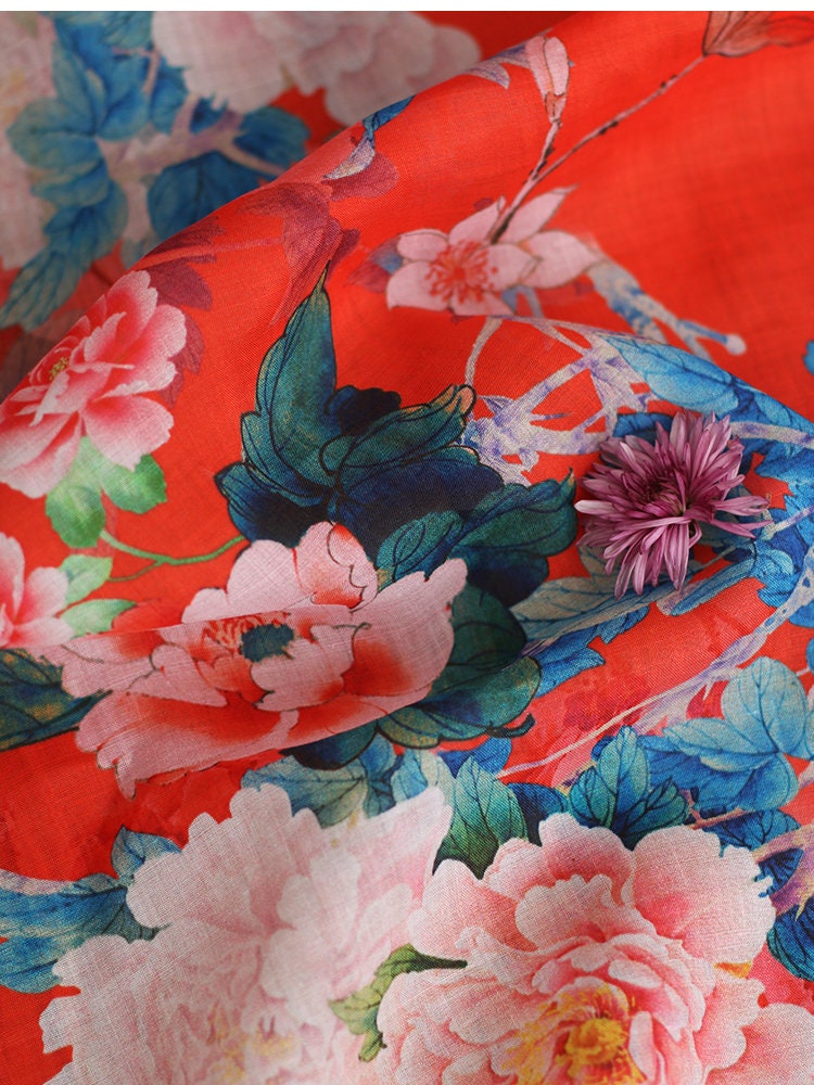 MUDN - Digital Printing 42 Thread Count Ramie Fabric - 135cm wide by the Yard