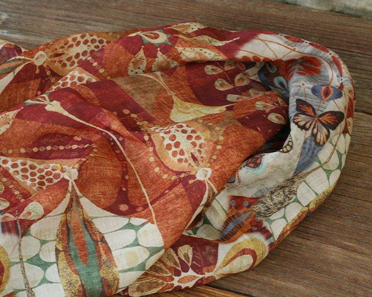 DXIAH - Digital Printing 42 Thread Count Ramie Fabric - 145cm wide by the Yard