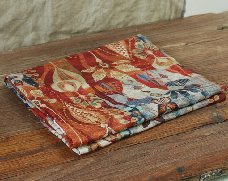 DXIAH - Digital Printing 42 Thread Count Ramie Fabric - 145cm wide by the Yard