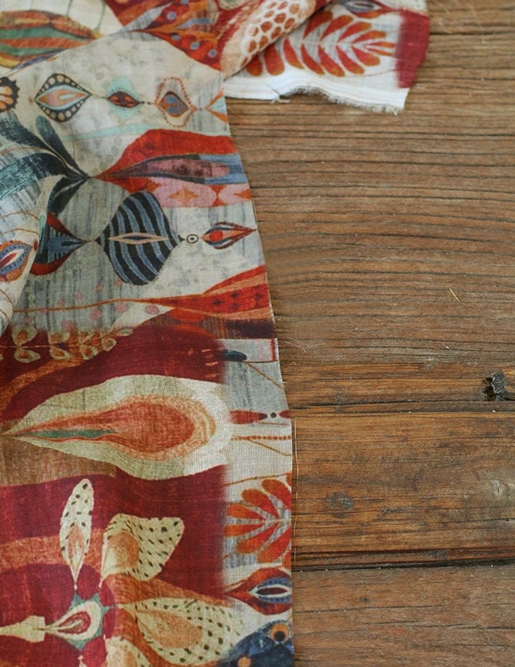 DXIAH - Digital Printing 42 Thread Count Ramie Fabric - 145cm wide by the Yard