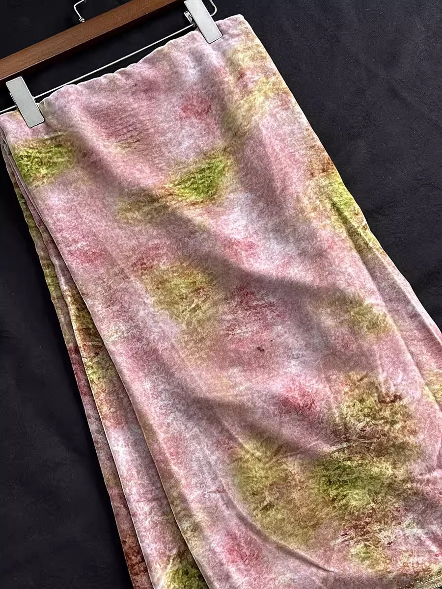 XYYHSR033 - Print Silk Velvet Fabric, 140cm wide by the Yard