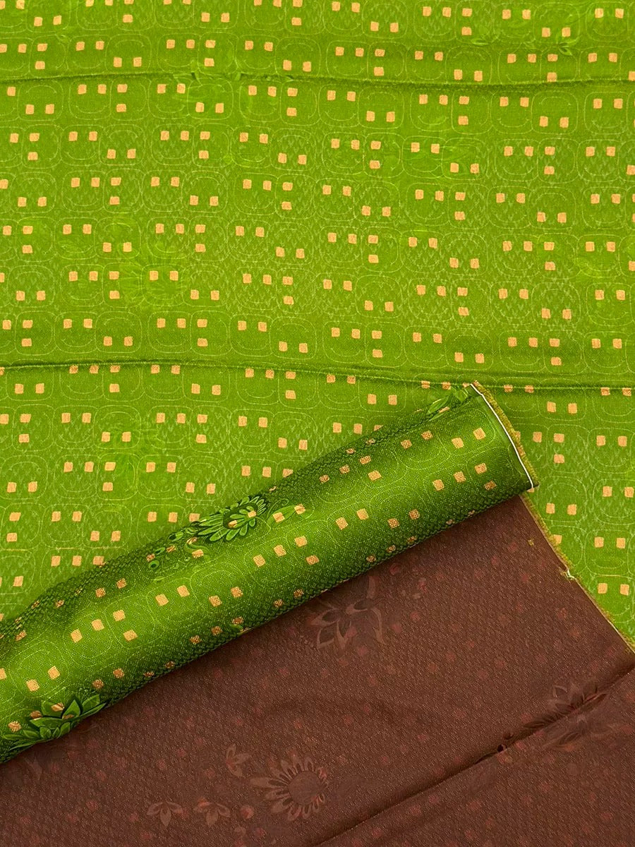 XYXWX - Plant dyed HongYunSha Silk fabric, Openwork HUALUO, 26 momme 110cm wide by the Yard