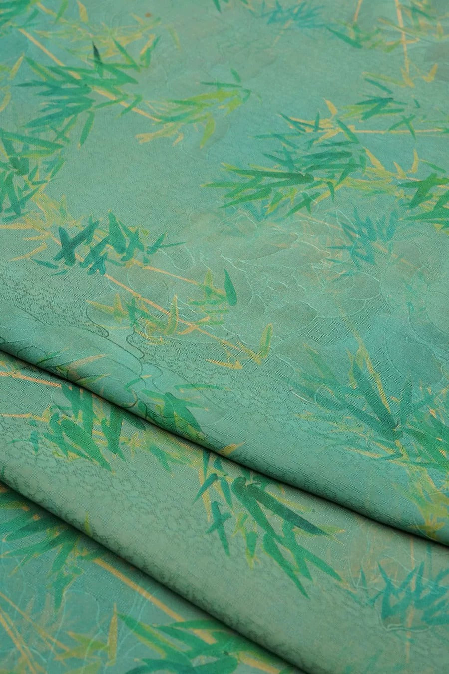 XYCZ - Plant dyed HongYunSha Silk fabric, Openwork HUALUO, 25 momme 110cm wide by the Yard