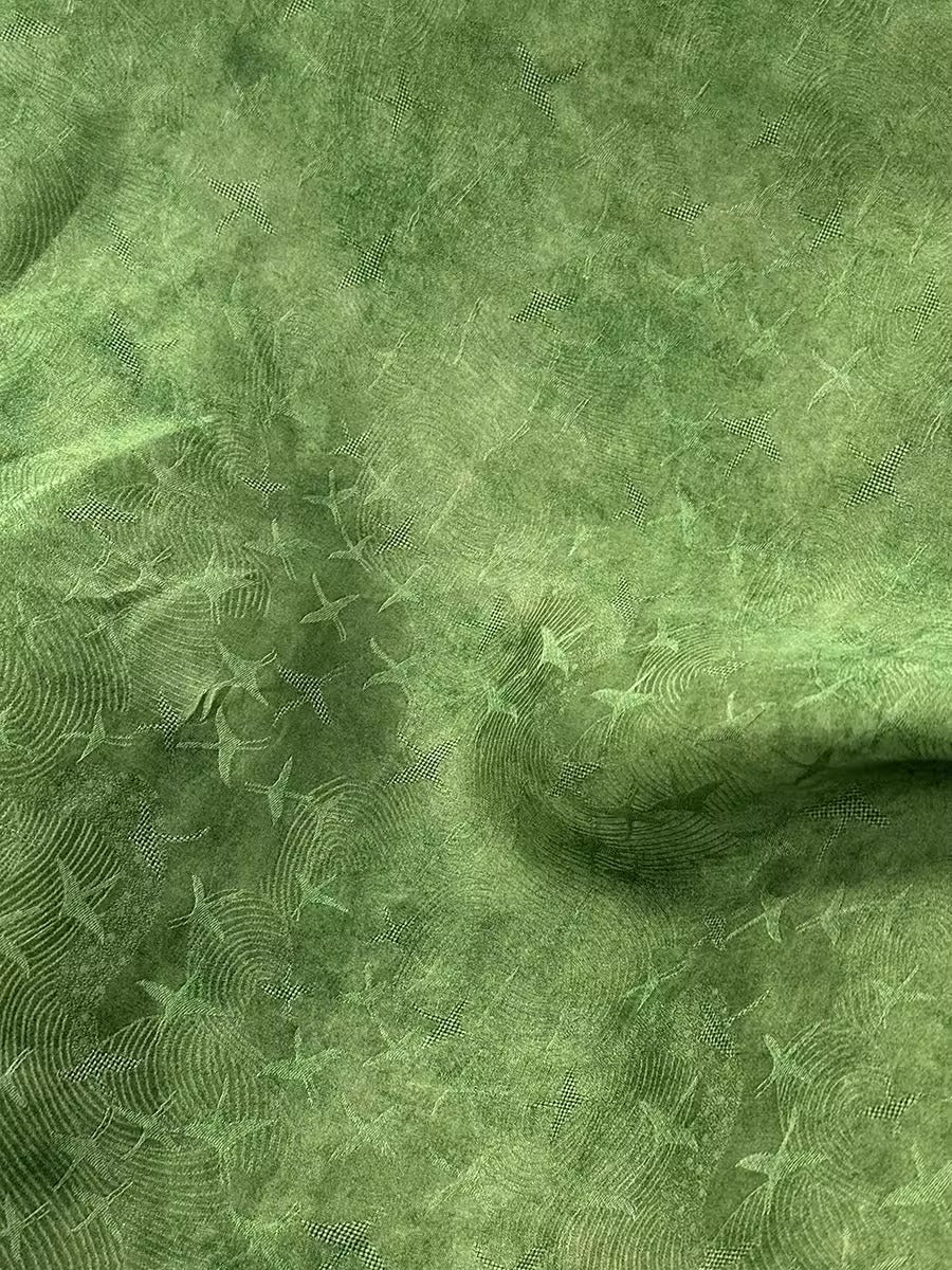 XYHYS 飞燕- Jacquard HUALUO Hongyunsha silk fabric, 26 momme openwork texture, 110cm by the Yard