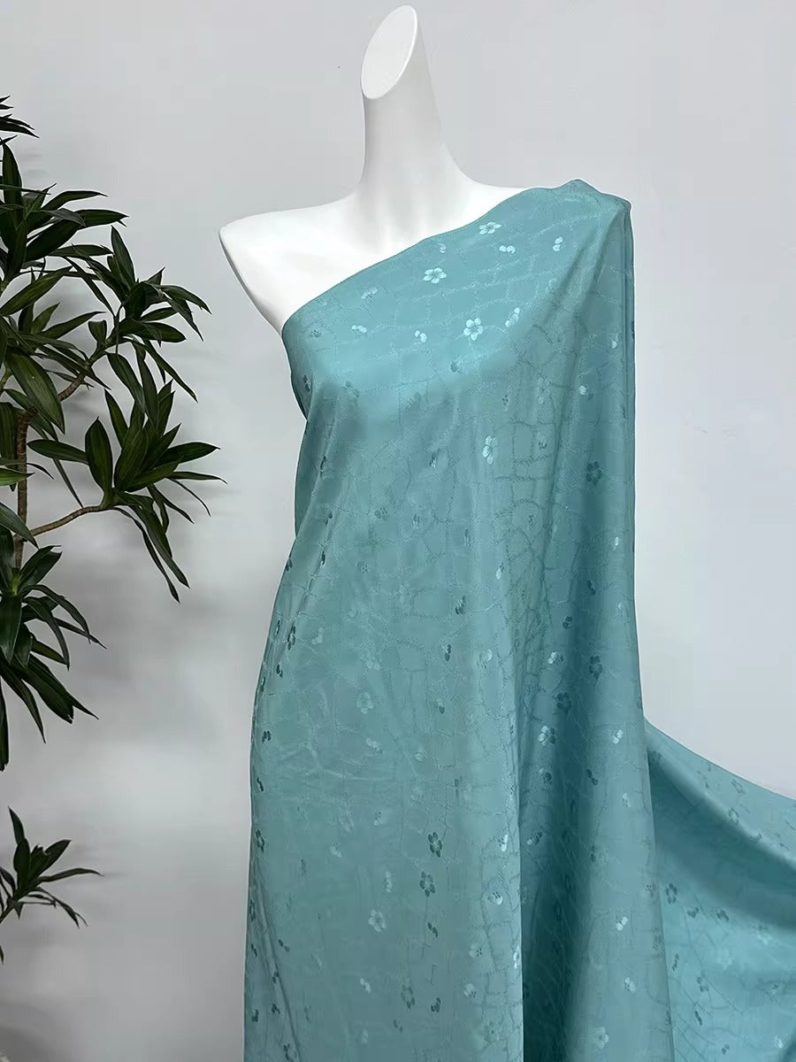 XYLN024 - Leno silk fabric, plum blossom, 114cm wide by the yard