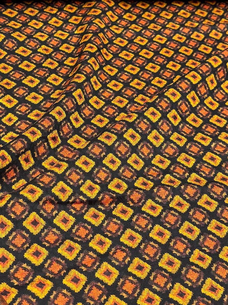 XYGZ - Plant dyed HongYunSha Silk fabric, Openwork HUALUO, 25 momme 110cm wide by the Yard