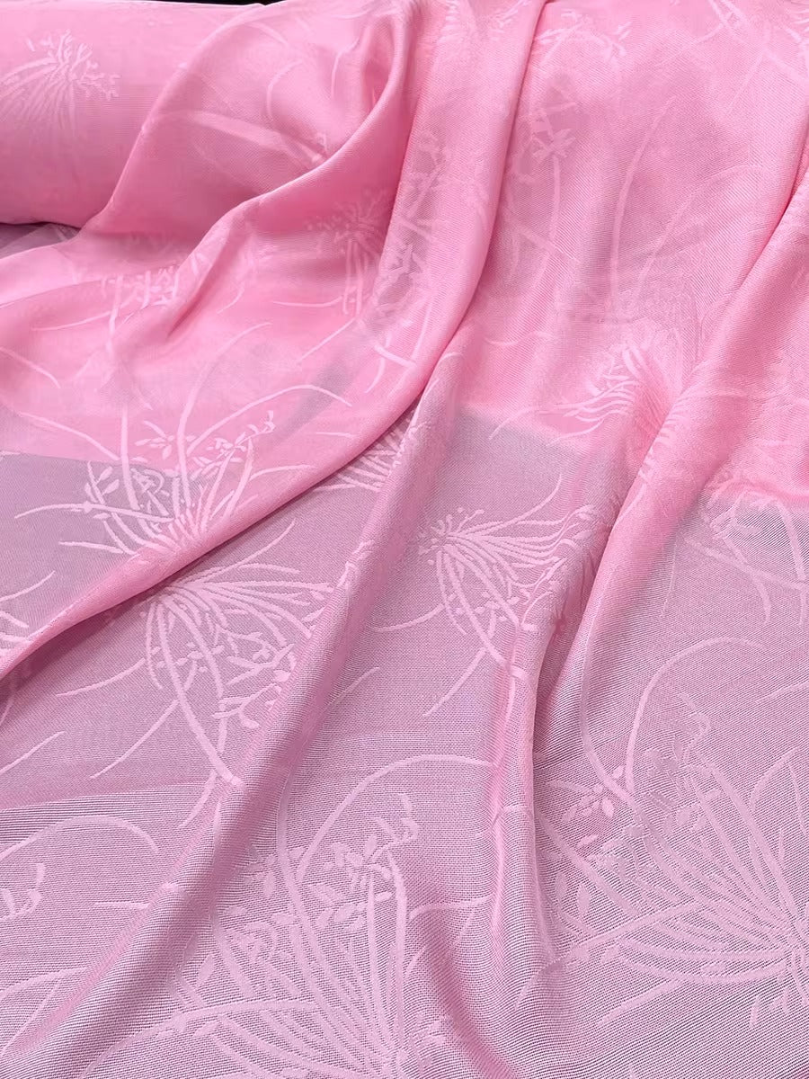 XYLN023 - Leno silk fabric, orchid, 114cm wide by the yard