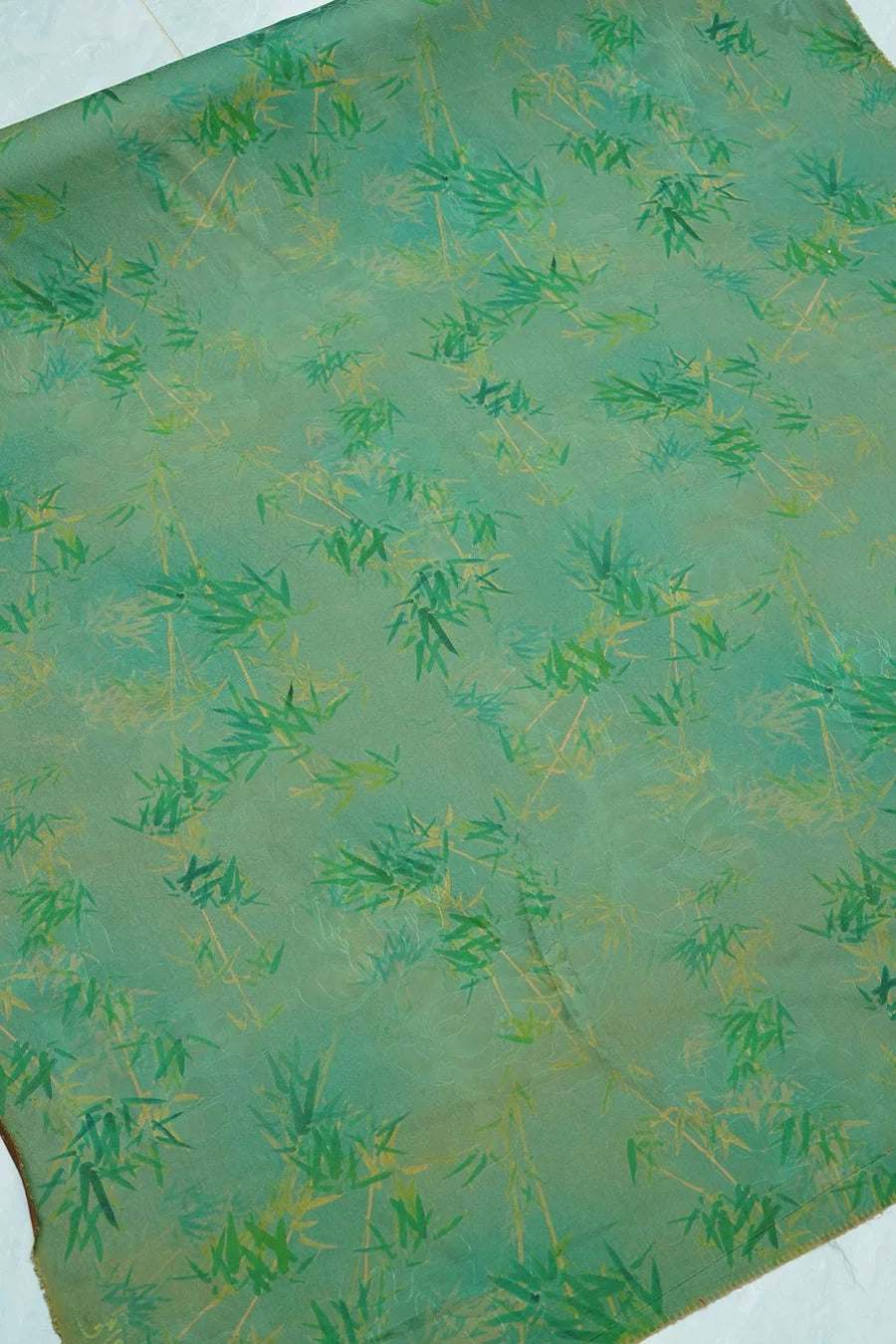XYCZ - Plant dyed HongYunSha Silk fabric, Openwork HUALUO, 25 momme 110cm wide by the Yard