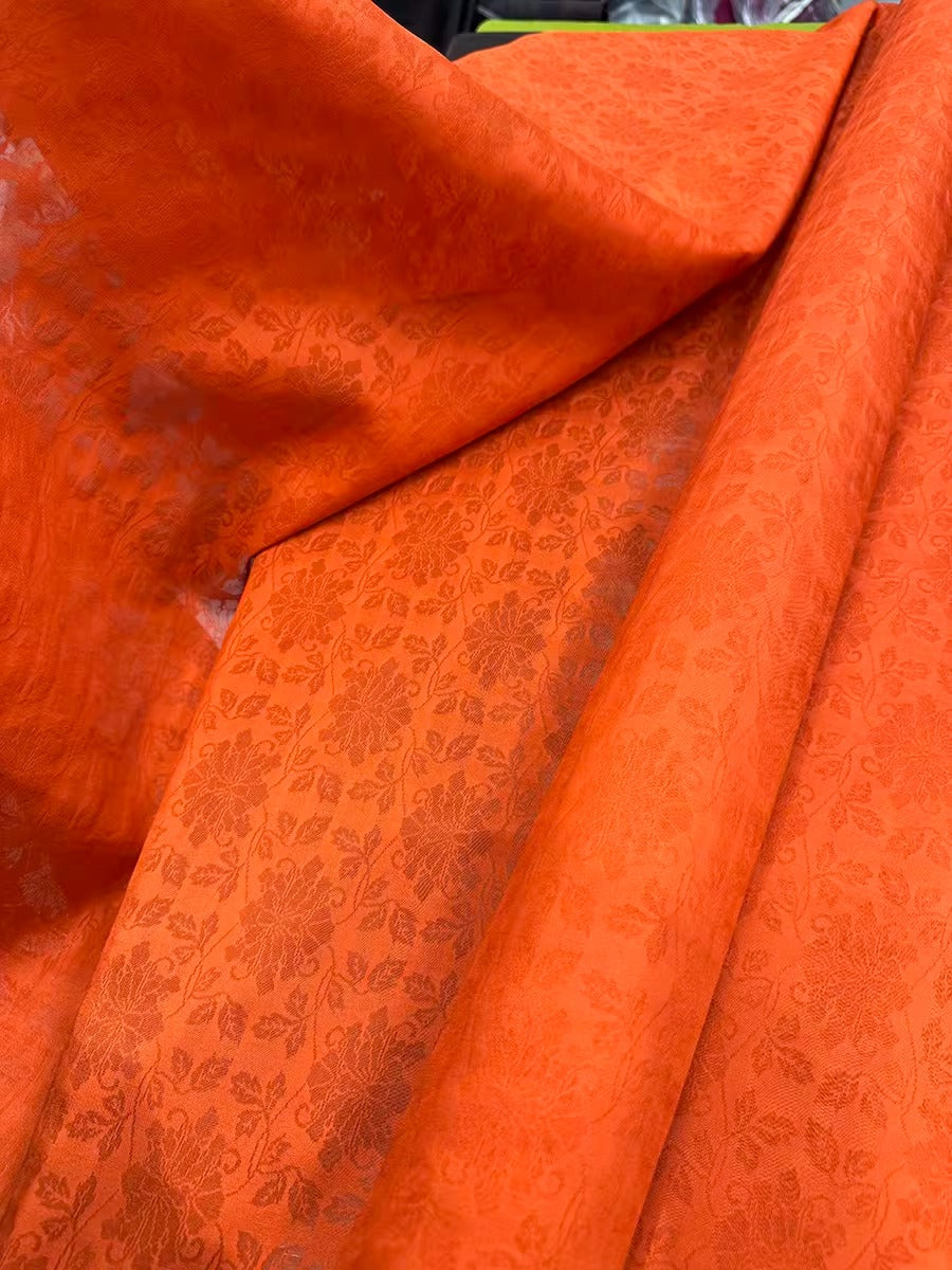 XYLN063 - Leno silk fabric, sheer and super light 100% silk,  15 momme 114cm wide by the yard