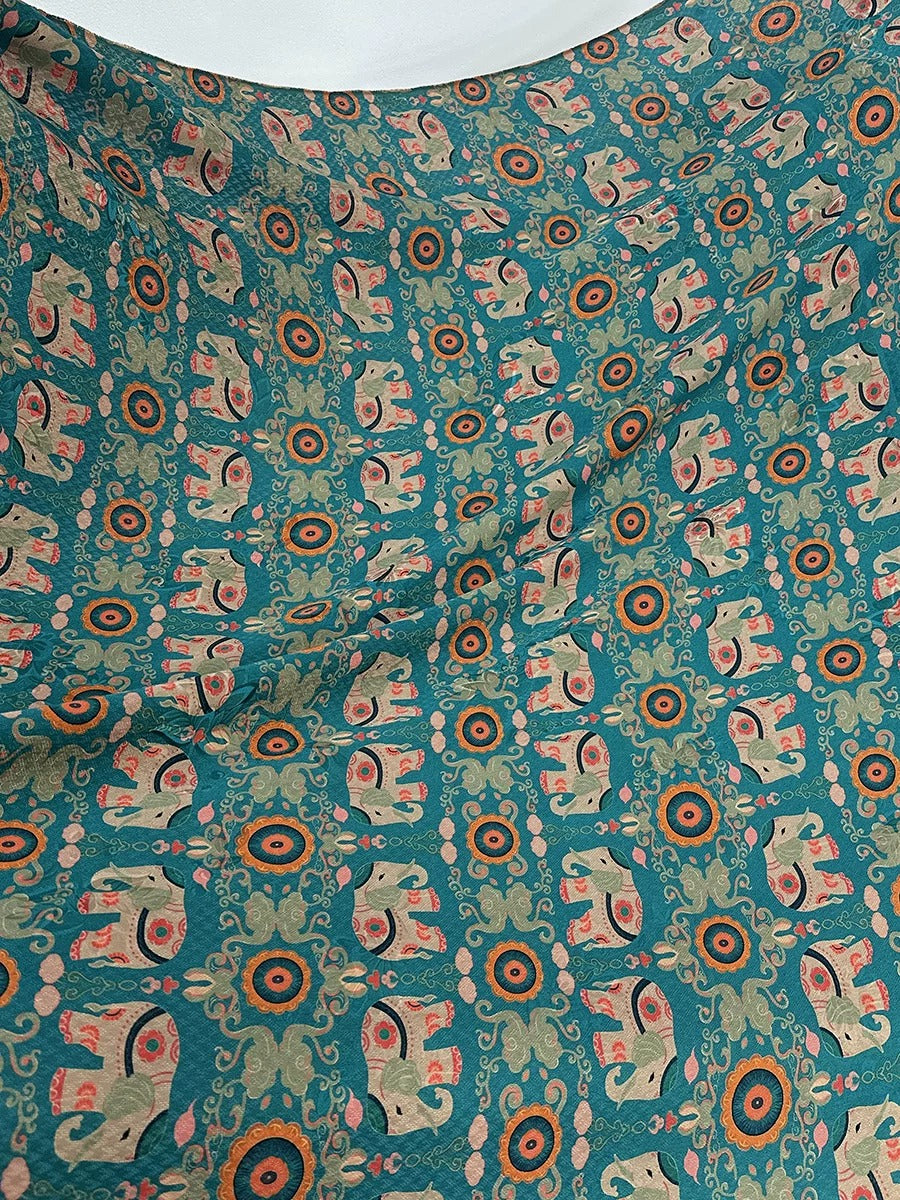 XYXX - Plant dyed HongYunSha Silk fabric, Openwork HUALUO, 26 momme 110cm wide by the Yard
