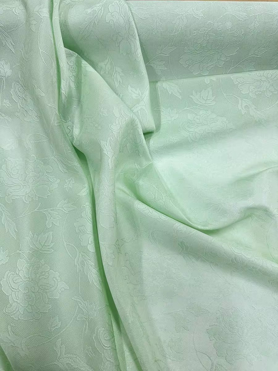 XYLN064 - Leno silk fabric, sheer and super light 100% silk,  15 momme 114cm wide by the yard