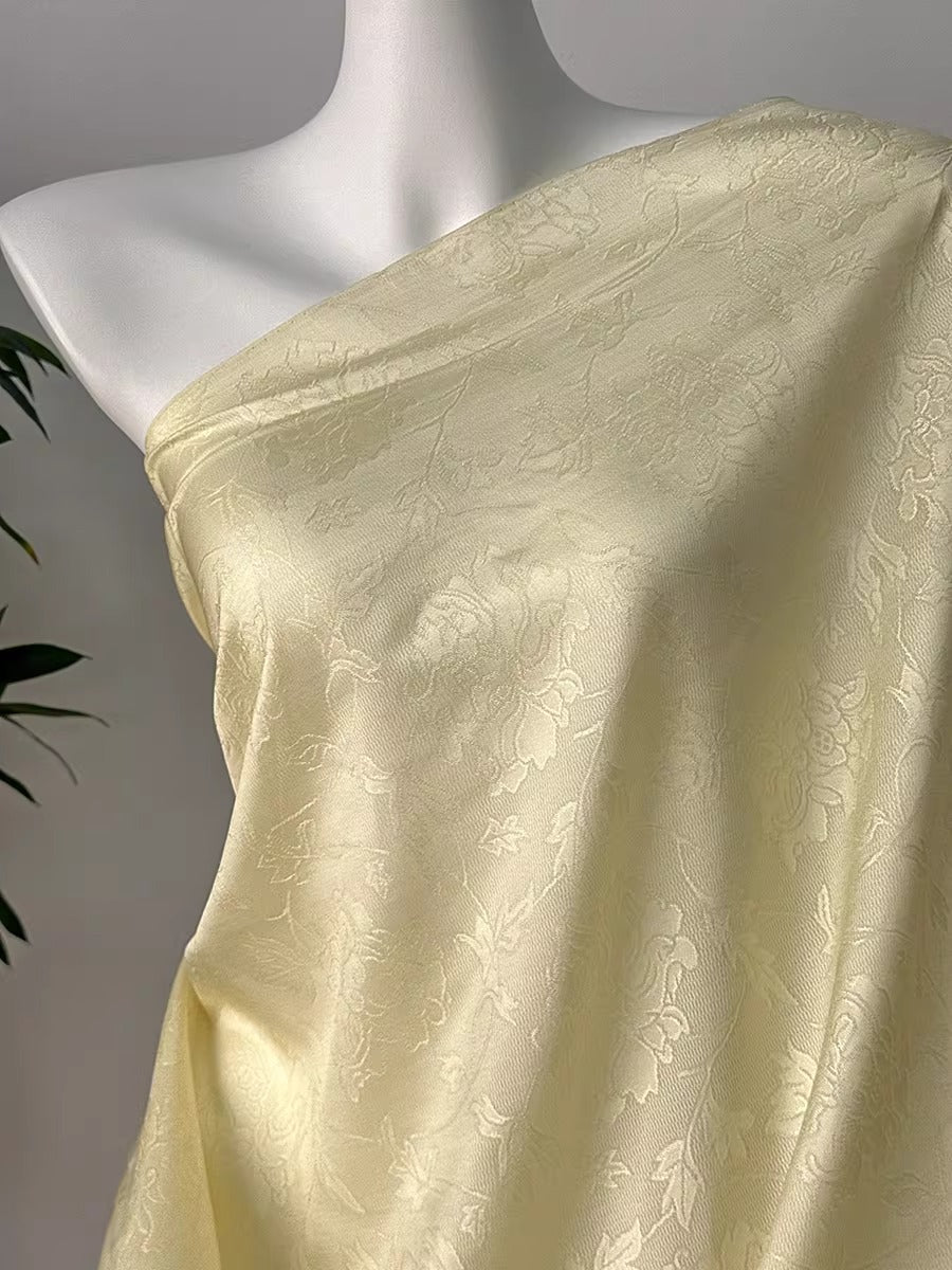 XYLN065 - Leno silk fabric, sheer and super light 100% silk,  15 momme 114cm wide by the yard