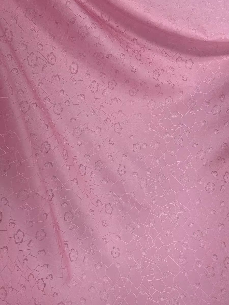 XYLN024 - Leno silk fabric, plum blossom, 114cm wide by the yard